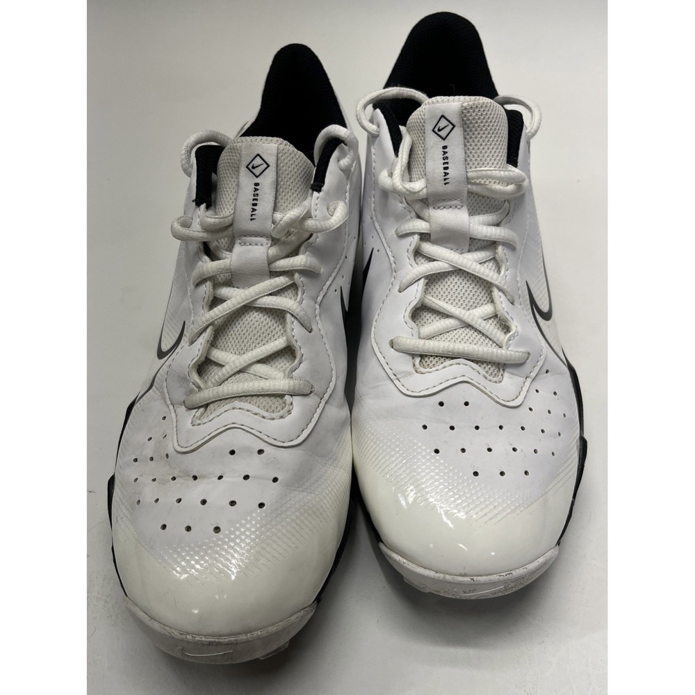 Nike Alpha Huarache 4 Keystone Baseball Cleat White Black DJ6524-101 Men Size 8 - Picture 6 of 8
